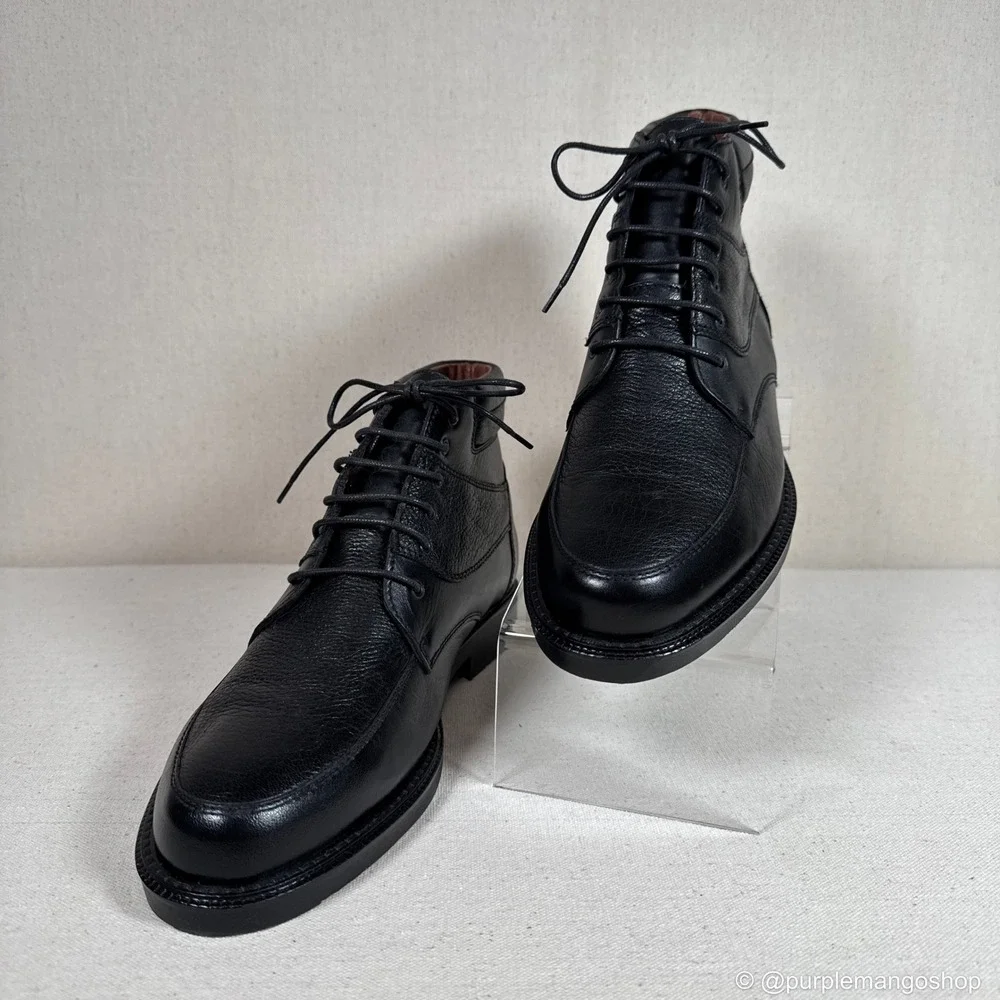NWOT VINTAGE 1990s IMPULSE STEEPLE GATE Leather Boots | M 8.5 | Made in‎ Italy